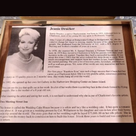 Two Meeting Street Inn watercolor by Jeanie Drucker - Charleston - Picture 2 of 2